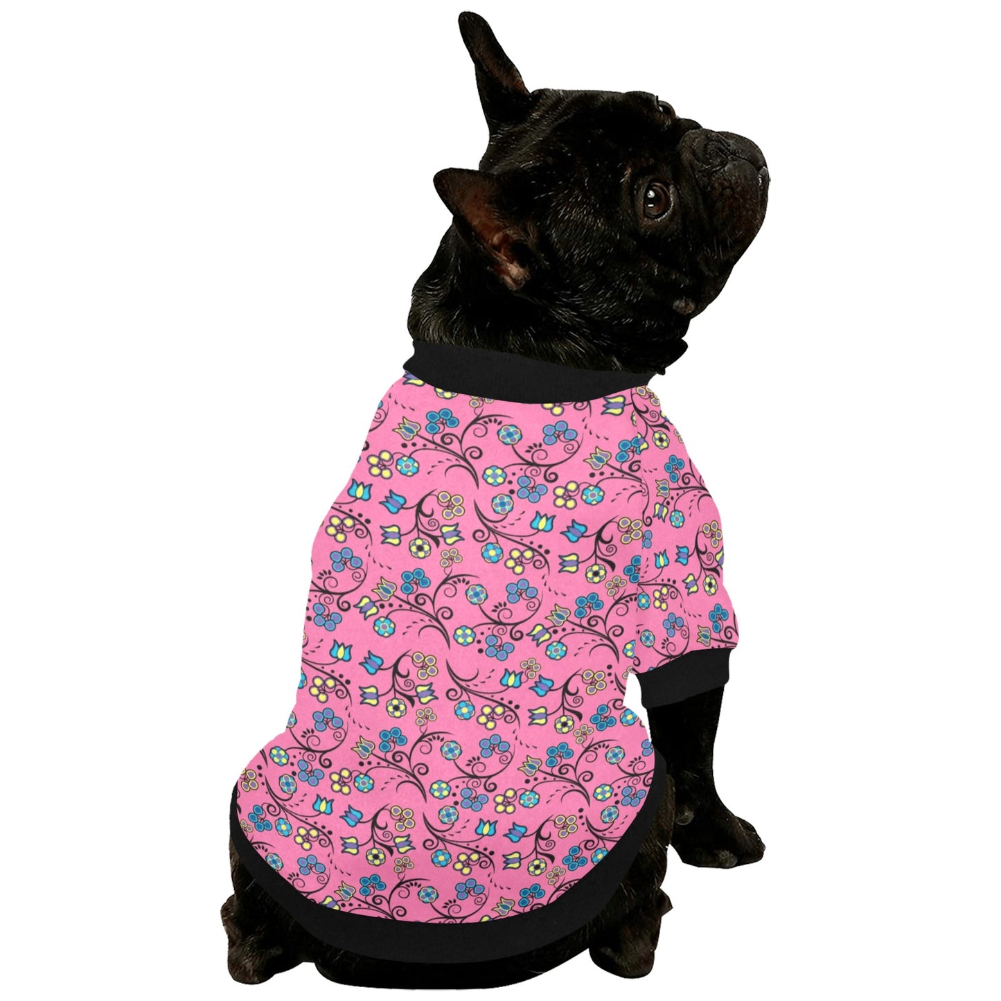 Blue Trio Bubblegum Pet Dog Round Neck Shirt