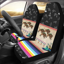 Load image into Gallery viewer, Buffalos Running Black Sky Car Seat Covers (Set of 2)
