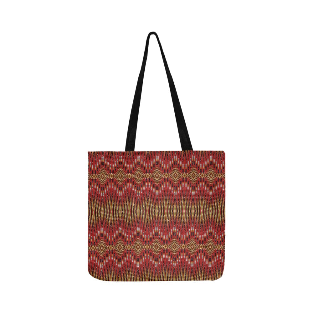 Fire Feather Red Reusable Shopping Bag