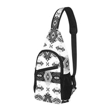 Load image into Gallery viewer, Sovereign Nation Black and White Chest Bag
