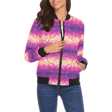 Load image into Gallery viewer, Soleil Overlay Bomber Jacket for Women
