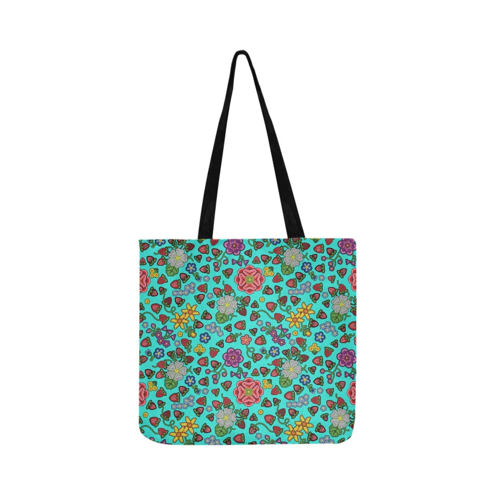 Berry Pop Turquoise Reusable Shopping Bag