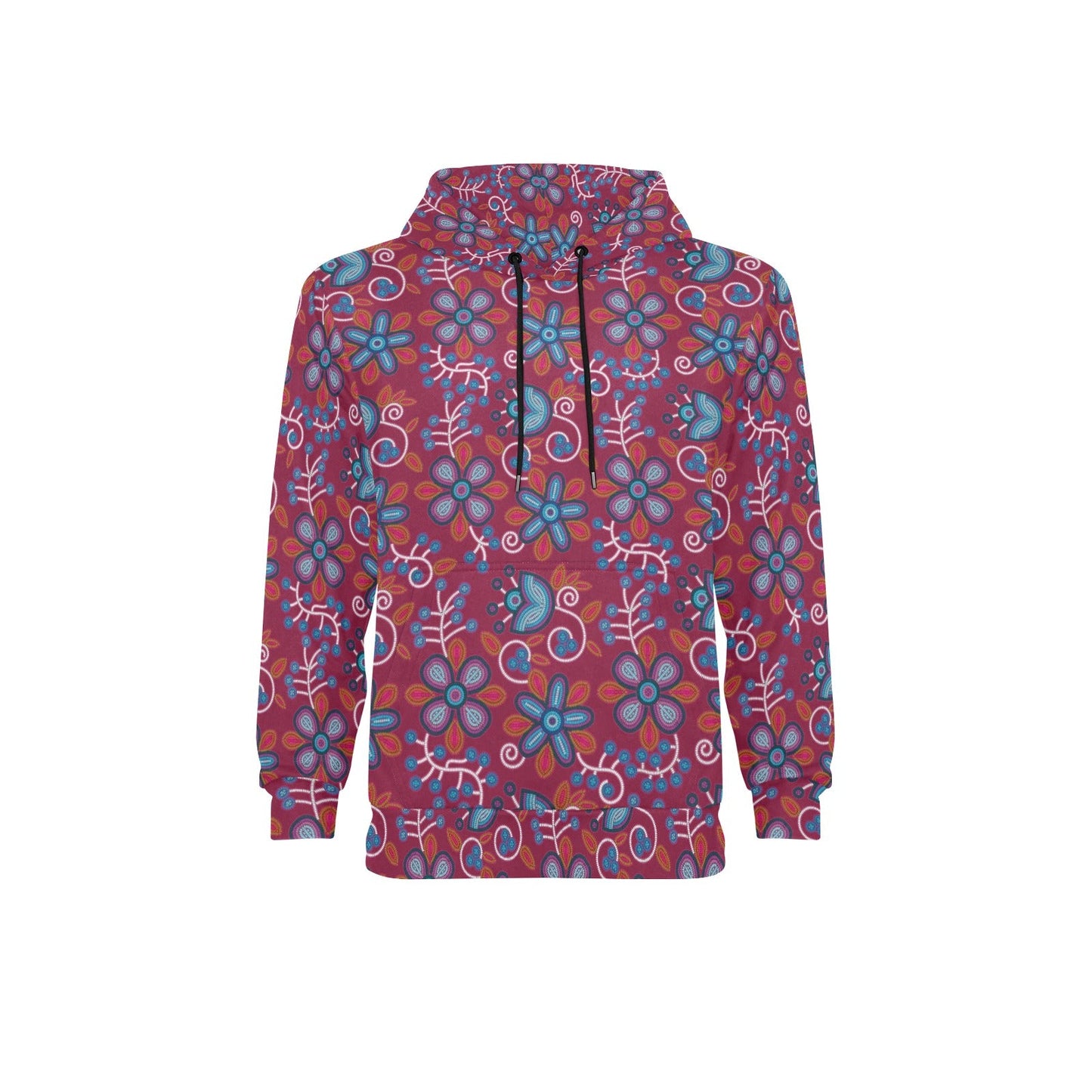 Cardinal Garden Men's Long Sleeve Fleece Hoodie