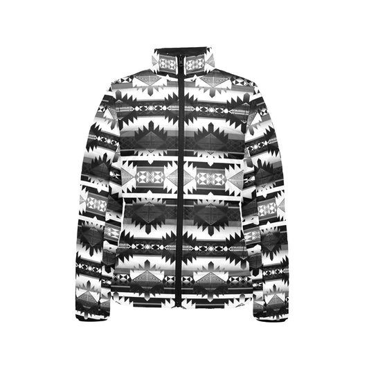 Okotoks Black and White Stand Collar Jacket