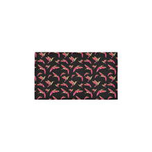 Load image into Gallery viewer, Red Swift Colourful Black Bath Rug 16&#39;&#39;x 28&#39;&#39;
