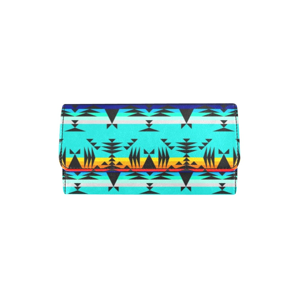 Between the Mountains Women's Trifold Wallet