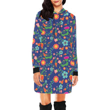 Load image into Gallery viewer, Bee Spring Twilight Hoodie Dress
