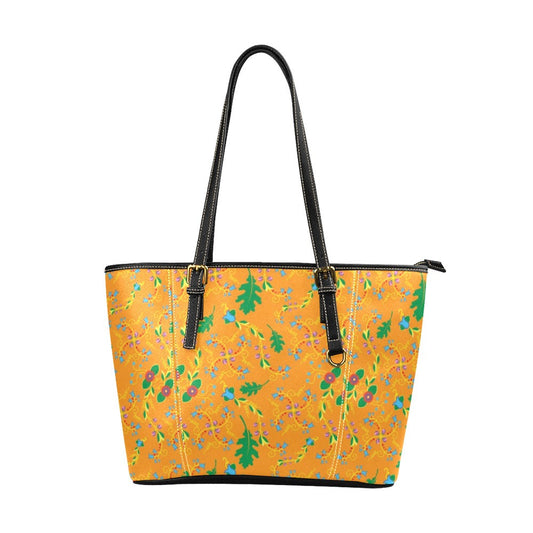 Vine Life Sunshine Leather Tote Bag