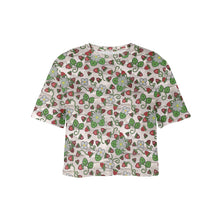 Load image into Gallery viewer, Strawberry Dreams Bright Birch Crop Top
