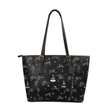 Load image into Gallery viewer, Ledger Dables Black Leather Tote Bag
