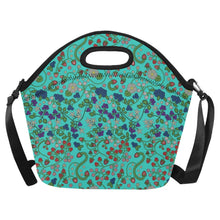 Load image into Gallery viewer, Grandmother Stories Turquoise Neoprene Lunch Bag/Large
