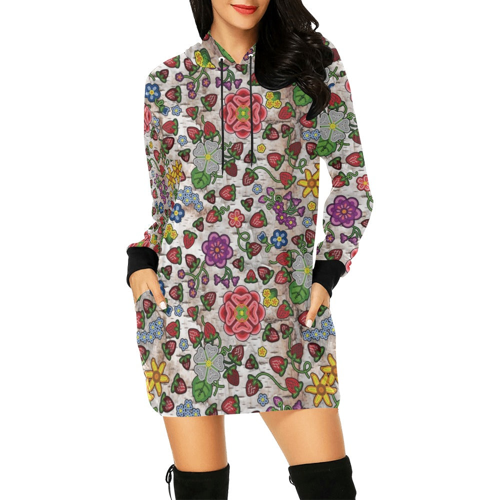 Berry Pop Br Bark Hoodie Dress