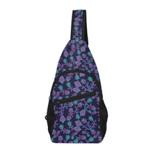 Load image into Gallery viewer, Beaded Blue Nouveau Chest Bag
