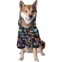 Load image into Gallery viewer, Indigenous Paisley Black Pet Dog Hoodie
