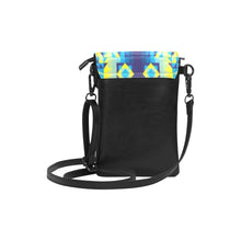 Load image into Gallery viewer, Kaleidoscope Jaune Bleu Small Cell Phone Purse
