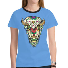 Load image into Gallery viewer, Buffalo Spirit Guide (Blue) New T-shirt for Women
