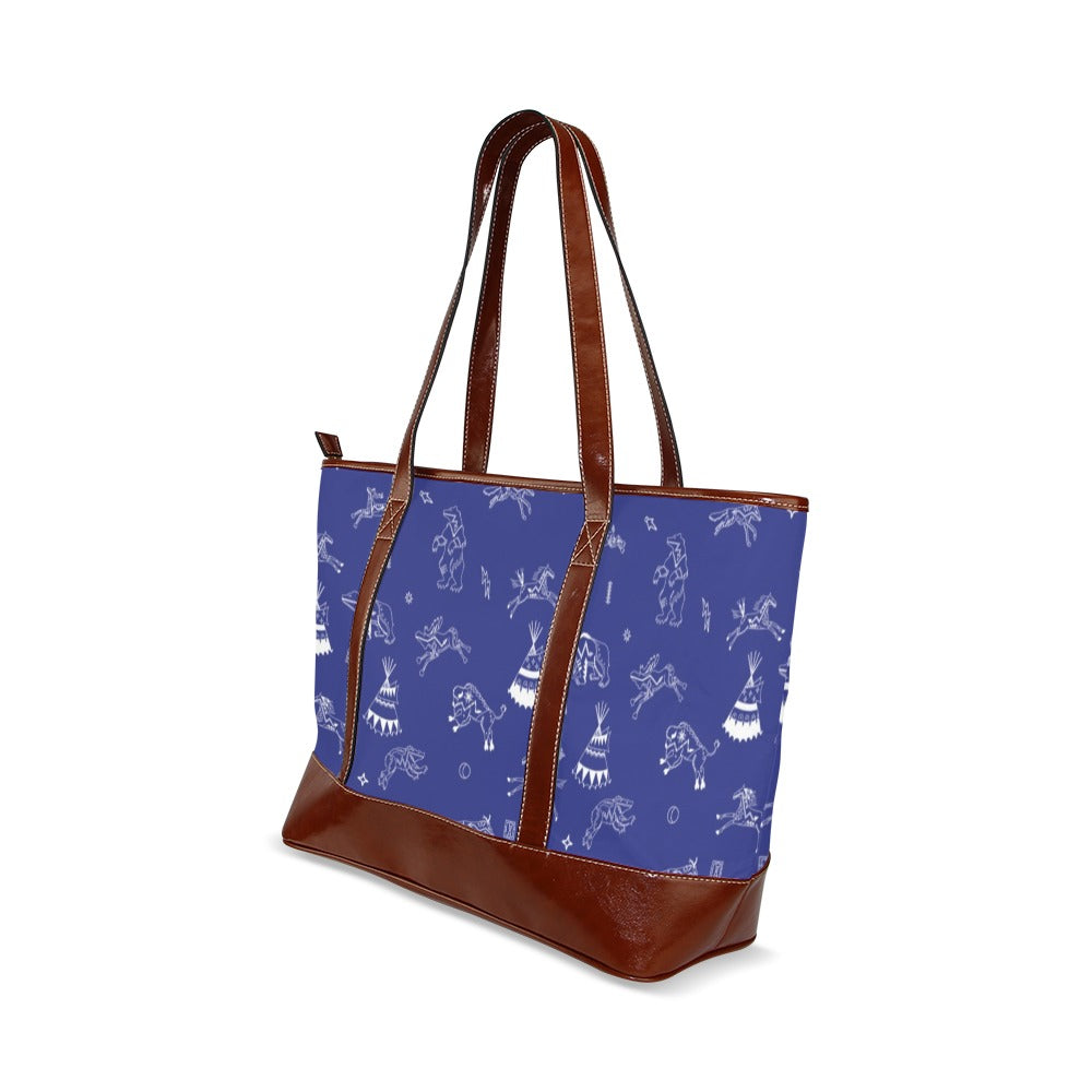 Ledger Dables Blue Tote Handbag