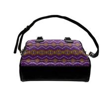 Load image into Gallery viewer, Fire Feather Purple Shoulder Handbag
