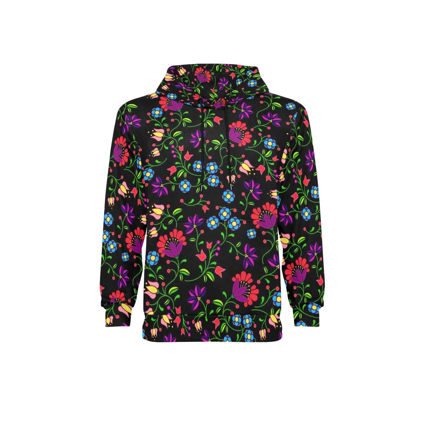 Fleur Indigine Men's Long Sleeve Fleece Hoodie