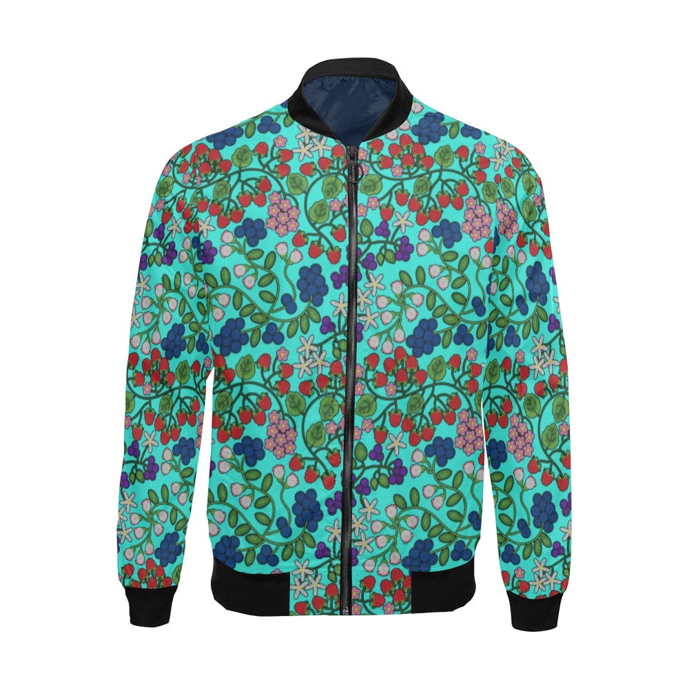 Takwakin Harvest Turquoise Bomber Jacket for Men