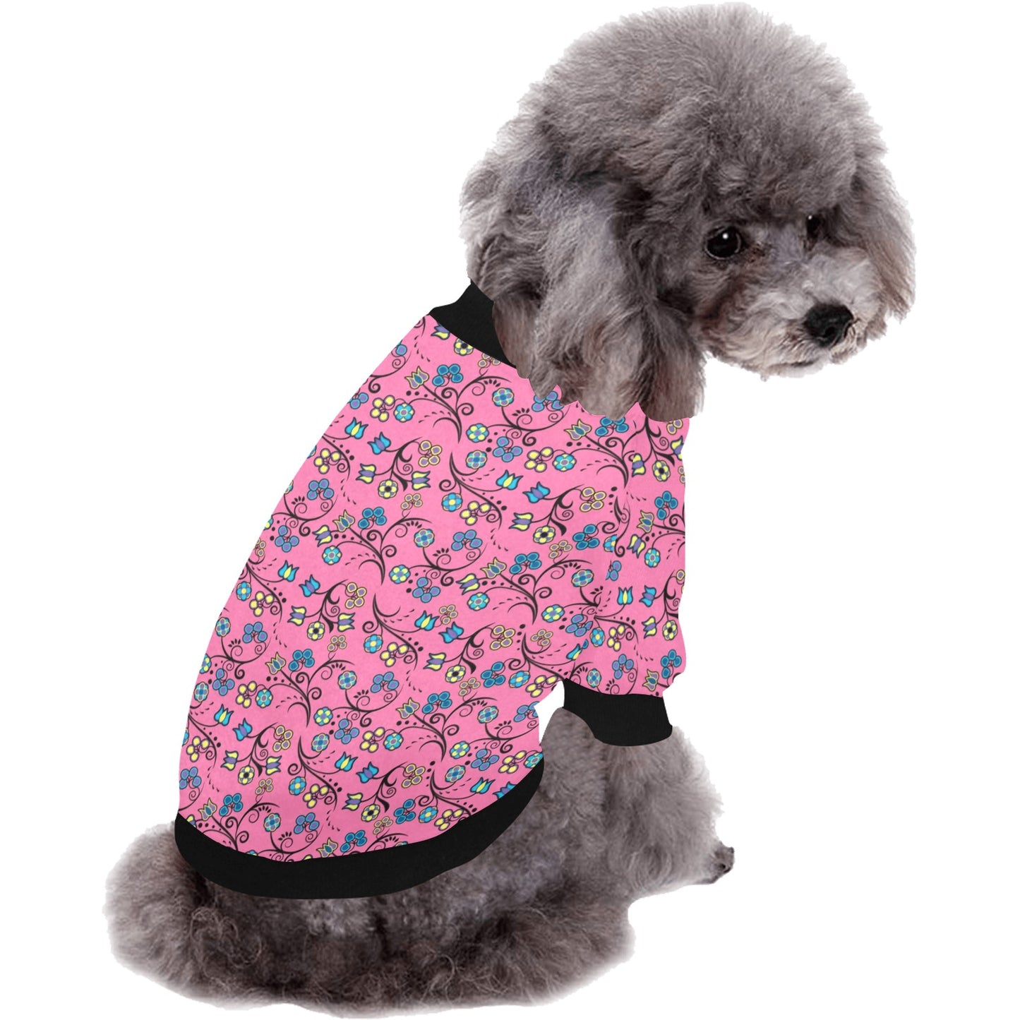 Blue Trio Bubblegum Pet Dog Round Neck Shirt