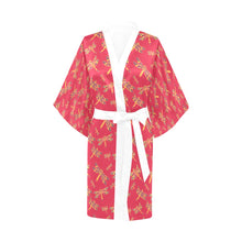 Load image into Gallery viewer, Gathering Rouge Kimono Robe
