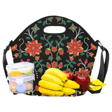 Load image into Gallery viewer, Floral Beadwork Six Bands Neoprene Lunch Bag/Large
