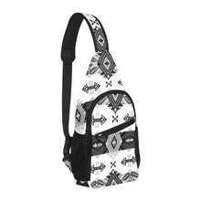 Load image into Gallery viewer, Sovereign Nation Black and White Chest Bag
