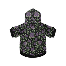 Load image into Gallery viewer, Purple Beaded Rose Pet Dog Hoodie
