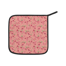 Load image into Gallery viewer, Swift Floral Peach Rouge Remix Oven Mitt &amp; Pot Holder
