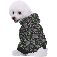 Load image into Gallery viewer, Purple Beaded Rose Pet Dog Hoodie
