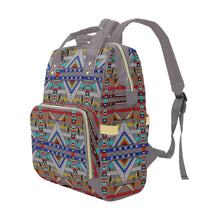 Load image into Gallery viewer, Medicine Blessing Grey Multi-Function Diaper Backpack/Diaper Bag
