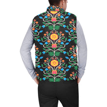 Load image into Gallery viewer, Floral Beadwork Four Clans Men&#39;s Padded Vest Jacket
