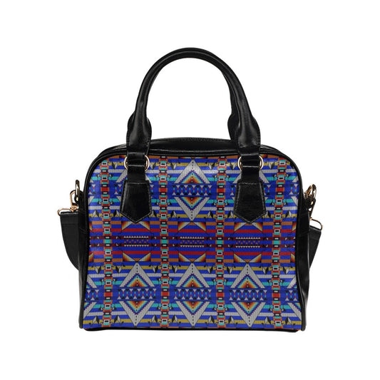 Medicine Blessing Blue Shoulder Handbag