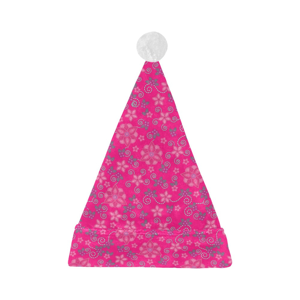 Berry Picking Pink Santa Hat