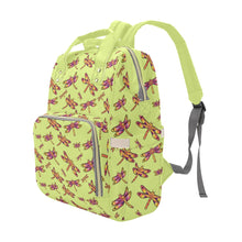 Load image into Gallery viewer, Gathering Lime Multi-Function Diaper Backpack/Diaper Bag
