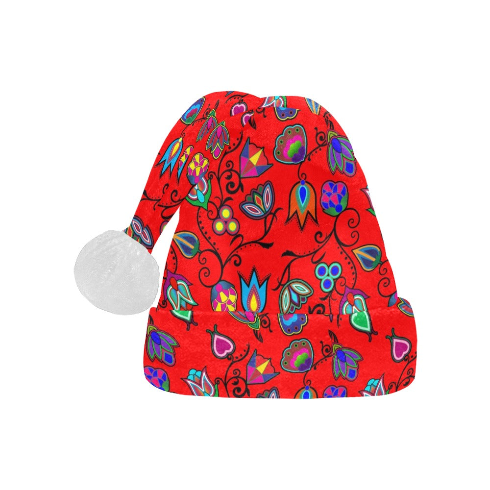 Indigenous Paisley Dahlia Santa Hat