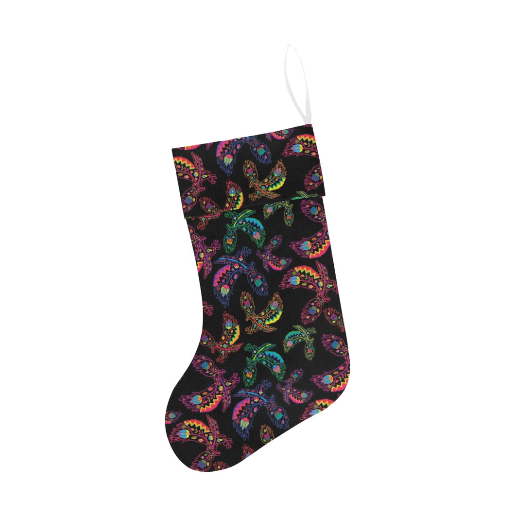 Floral Eagle Christmas Stocking