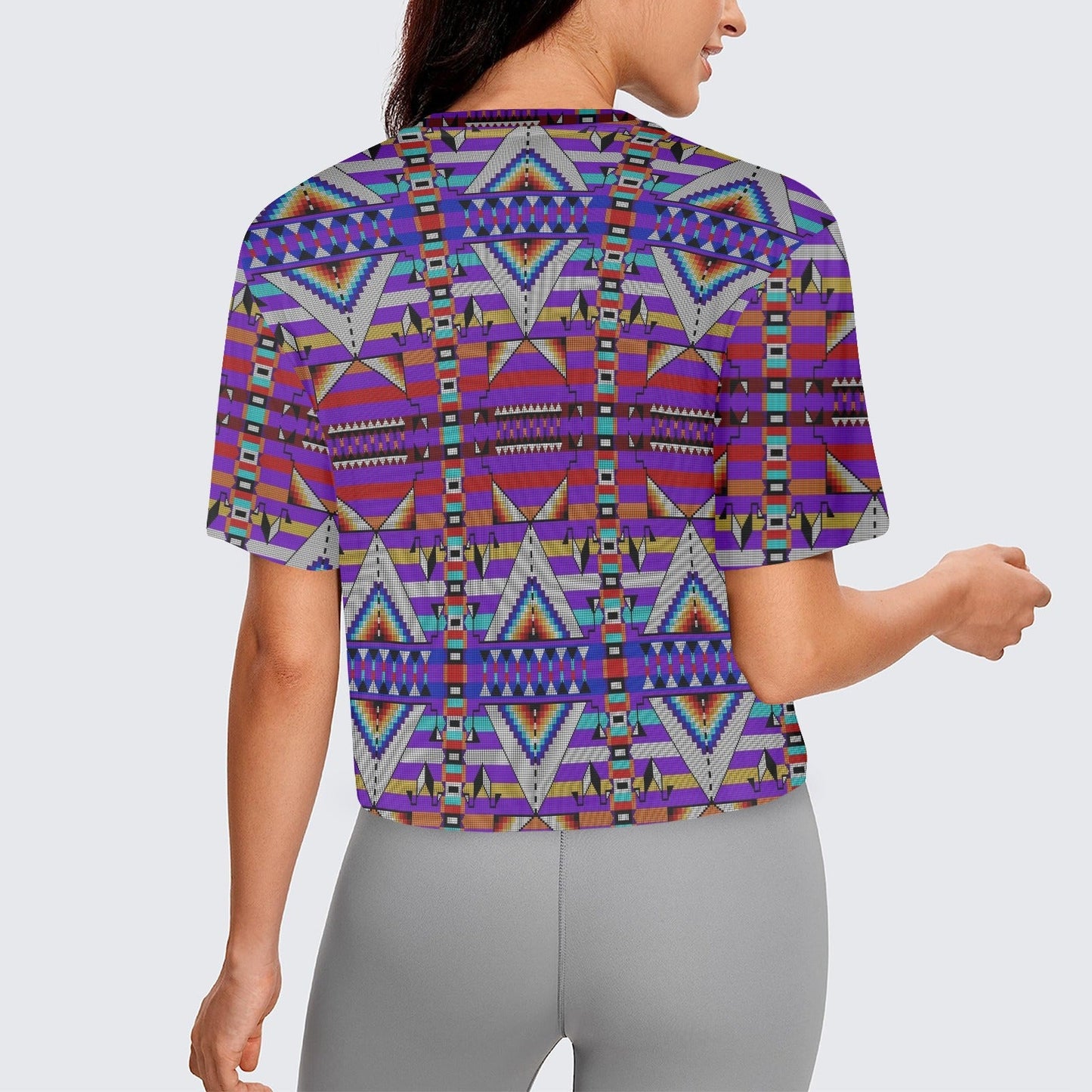 Medicine Blessing Purple Crop Top