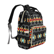 Load image into Gallery viewer, Sacred Trust Black Colour Multi-Function Diaper Backpack/Diaper Bag
