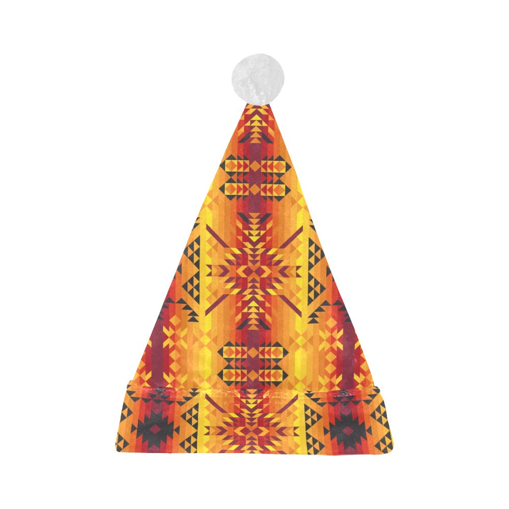 Desert Geo Yellow Red Santa Hat