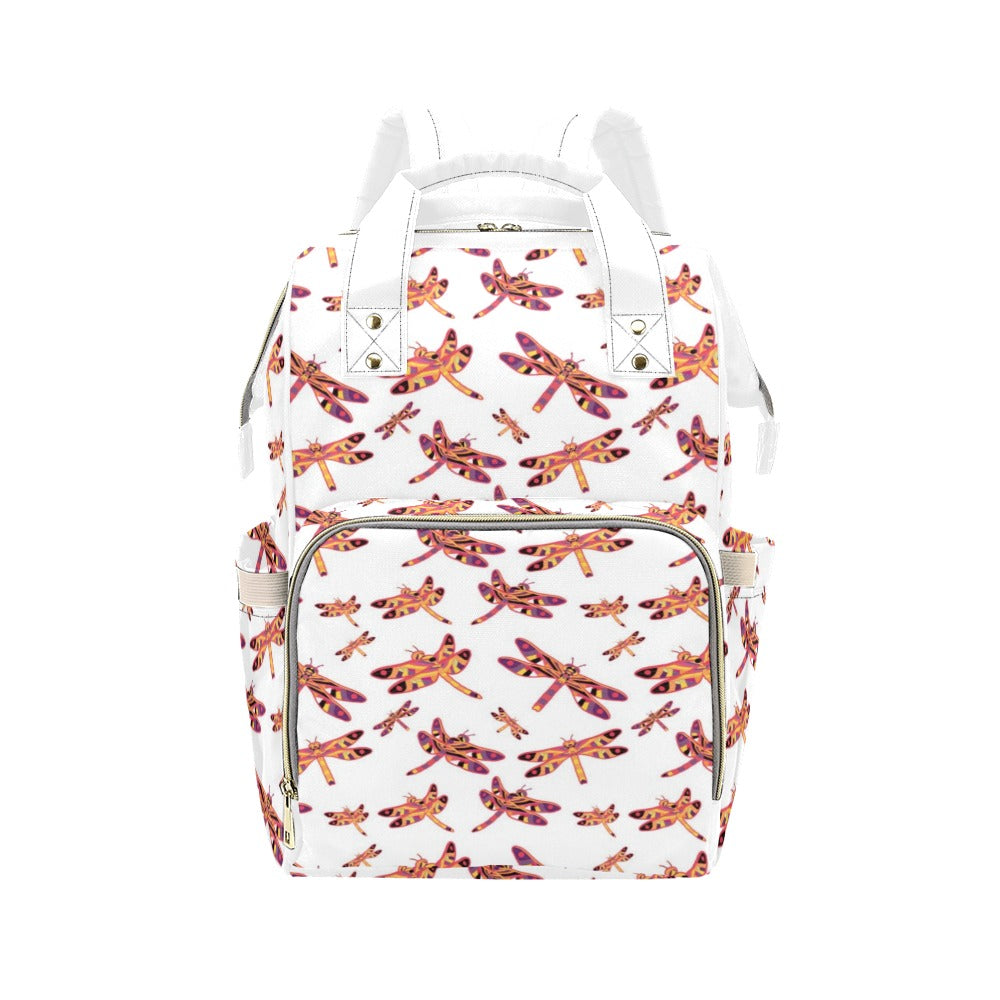 Gathering White Multi-Function Diaper Backpack/Diaper Bag