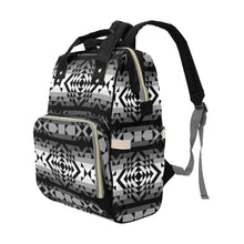 Load image into Gallery viewer, Black Rose Shadow Multi-Function Diaper Backpack/Diaper Bag
