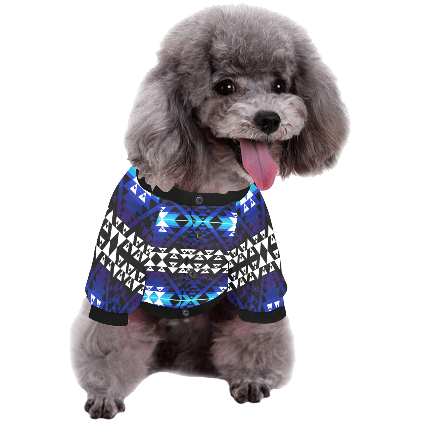 Writing on Stone Night Watch Pet Dog Round Neck Shirt