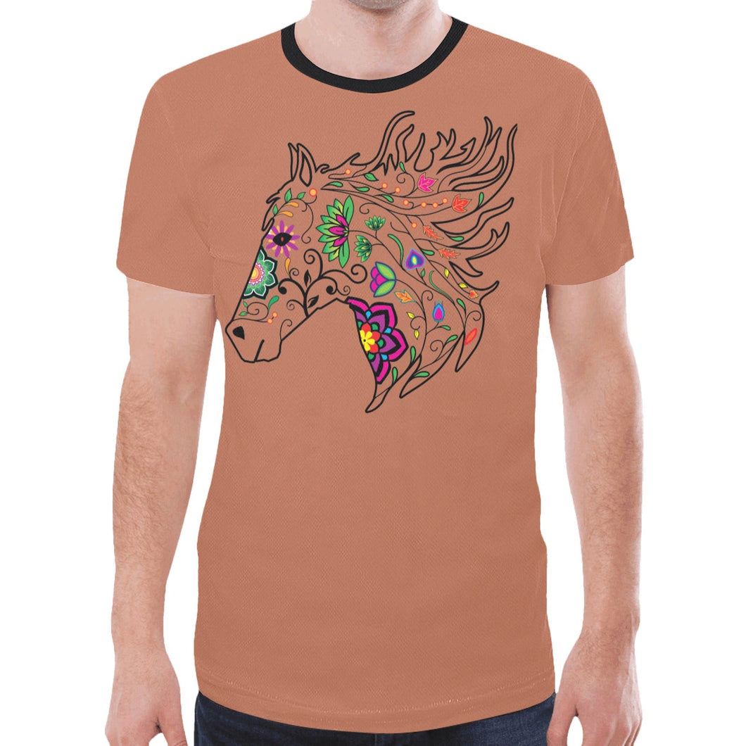 Horse Spirit Guide (Brown) New T-shirt for Men