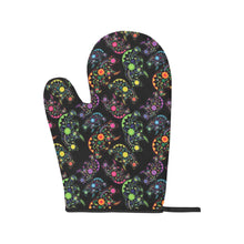 Load image into Gallery viewer, Neon Floral Bears Oven Mitt &amp; Pot Holder
