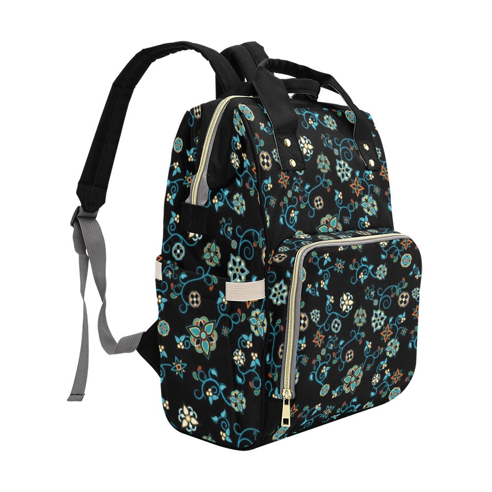 Ocean Bloom Multi-Function Diaper Backpack/Diaper Bag