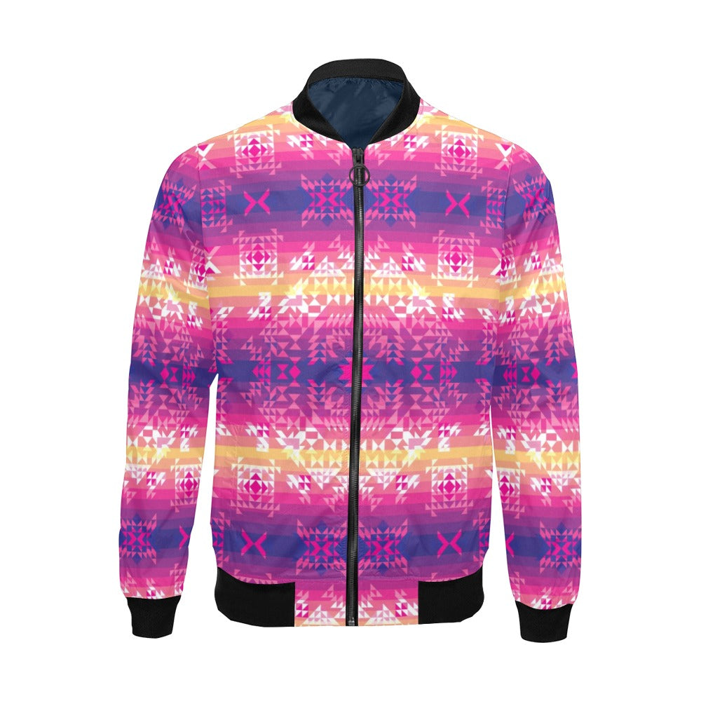 Soleil Overlay Bomber Jacket for Men