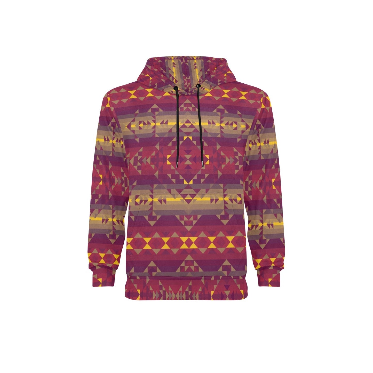 Gold Wool Men's Long Sleeve Fleece Hoodie