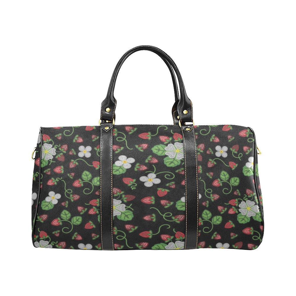 Strawberry Dreams Midnight Waterproof Travel Bag